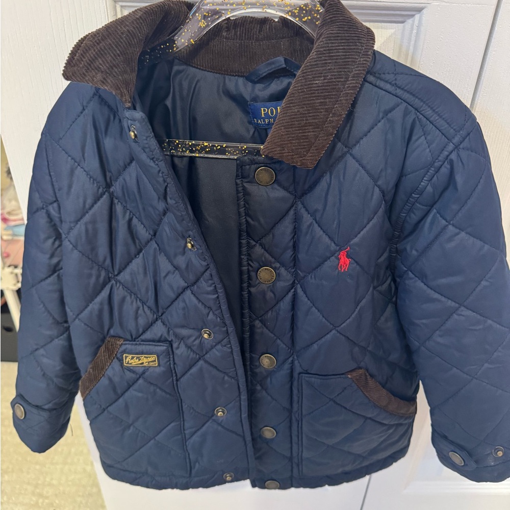 Polo by Ralph Lauren Kids Blue Quilted Puffer Jacket